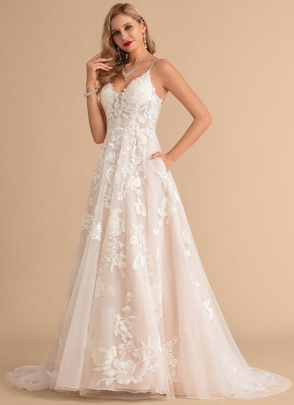 Robe Longue Ecru Dentelle - gallery 4