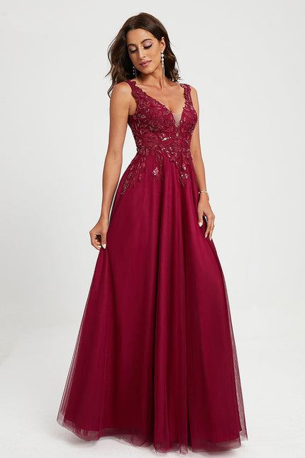 Robe Longue Bretelle Dentelle - gallery 3