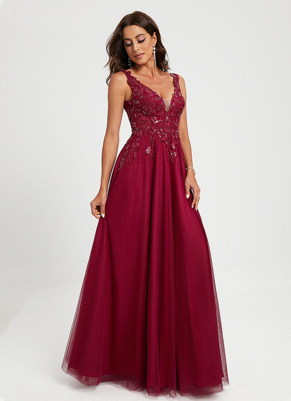 Robe Longue Bretelle Dentelle - gallery 3