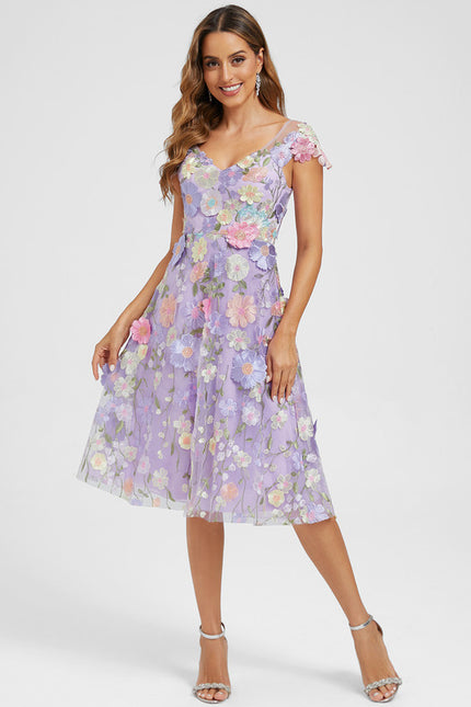 Robe Dentelle Florale Vaporeuse - gallery 1