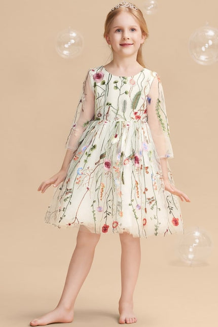 Robe Dentelle Florale Délicate - gallery 1