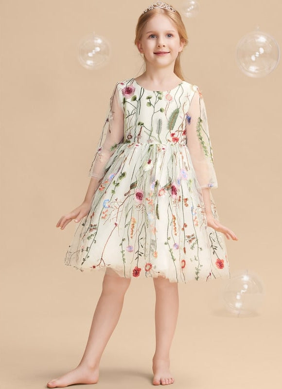 Robe Dentelle Florale Délicate - gallery 1