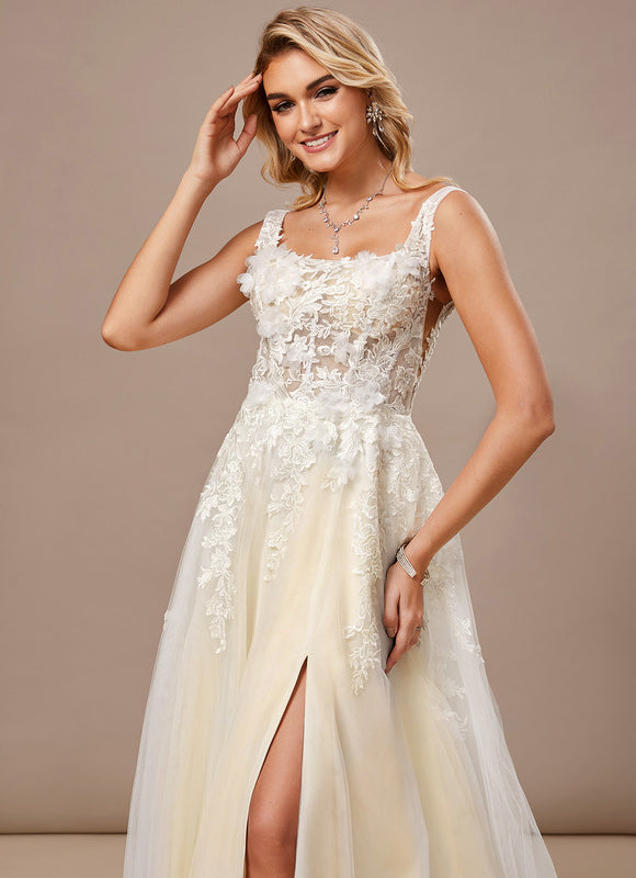 Robe Dentelle Tulle Floral - gallery 4