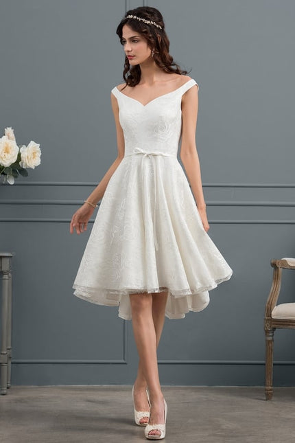 Robe Dentelle Aline Écrue