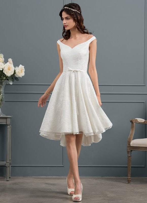 Robe Dentelle Aline Écrue