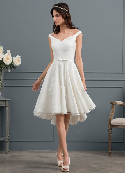 Robe Dentelle Aline Écrue