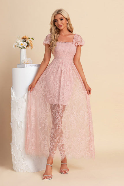 Robe Droite En Dentelle