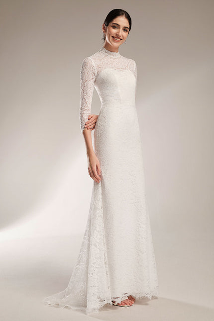 Robe Dentelle Sirène Chic - gallery 4