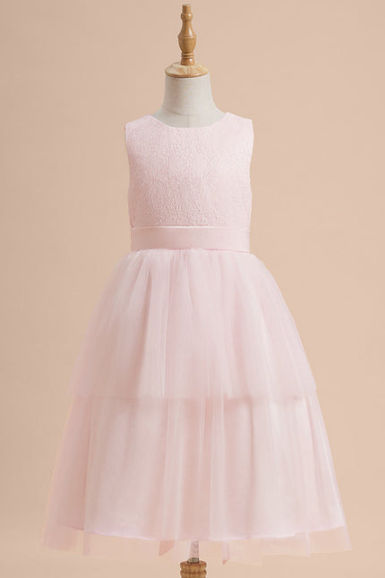 Robe Dentelle Rose Légère