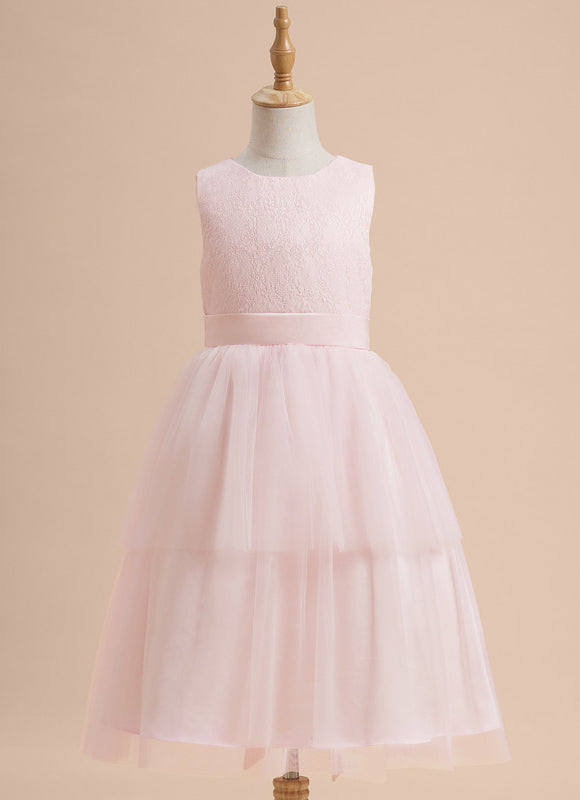 Robe Dentelle Rose Légère