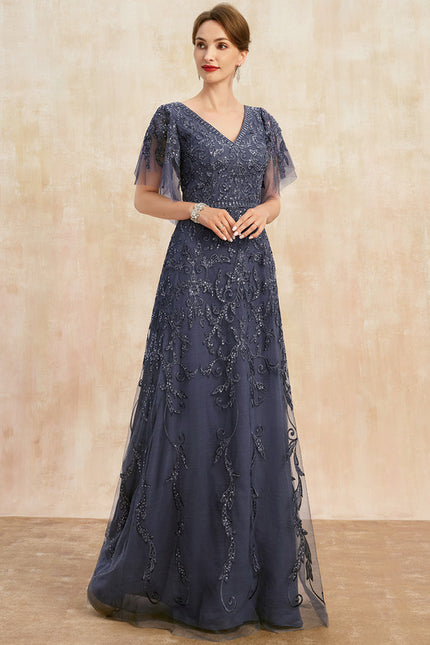 Robe Dentelle Vaporeuse Ornée - gallery 4