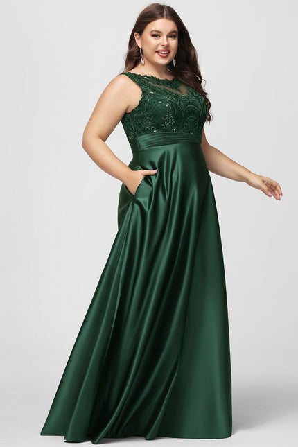 Robe Dentelle Émeraude Raffinée - gallery 8