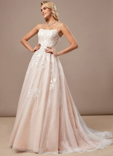 Robe Dentelle Princesse Tulle Floral