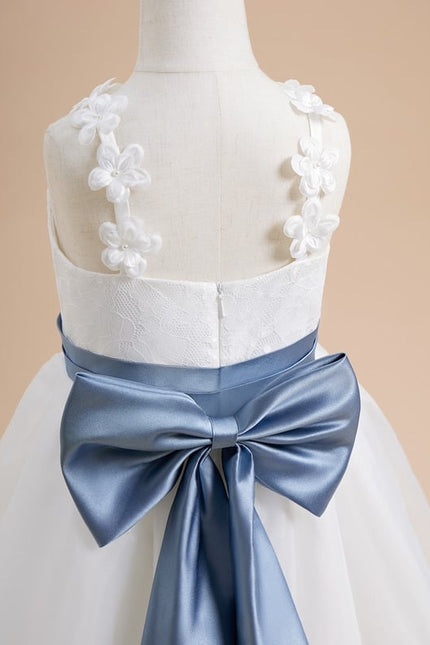 Robe Dentelle Blanche À Volants - gallery 1
