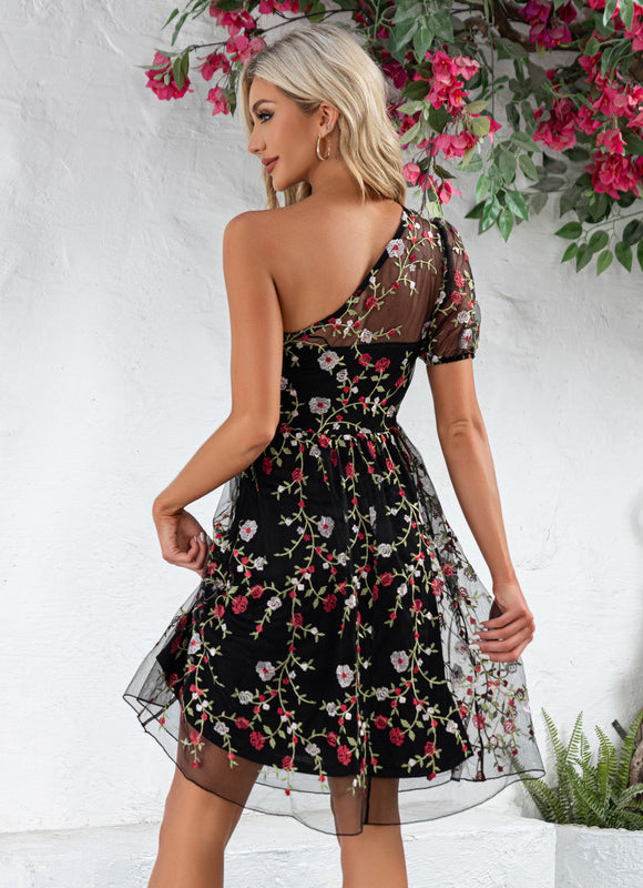 Robe Dentelle Florale Légère - gallery 2