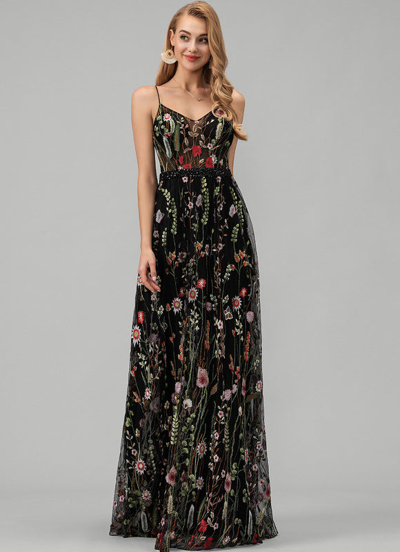 Robe Dentelle Florale Ethnique - gallery 2