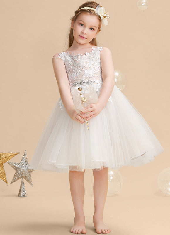 Robe Dentelle Nuptiale Enfantine Élégante - gallery 4