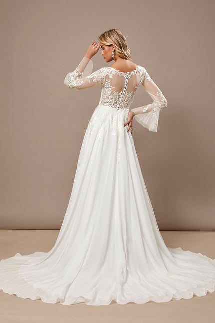 Robe Dentelle Fluide Élégante - gallery 6