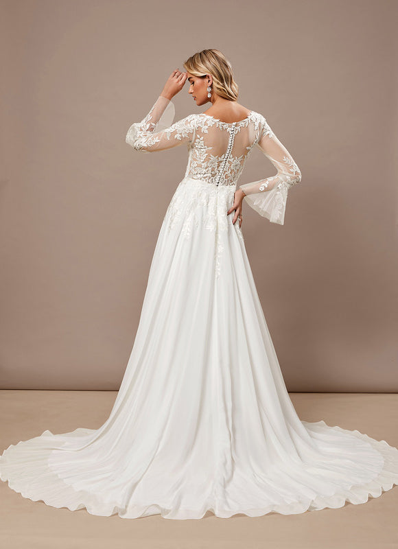 Robe Dentelle Fluide Élégante - gallery 6