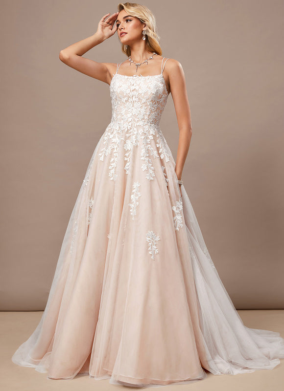 Robe Dentelle Princesse Tulle Floral - gallery 3