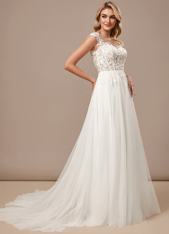 Robe Mariee Traine Dentelle - gallery 3