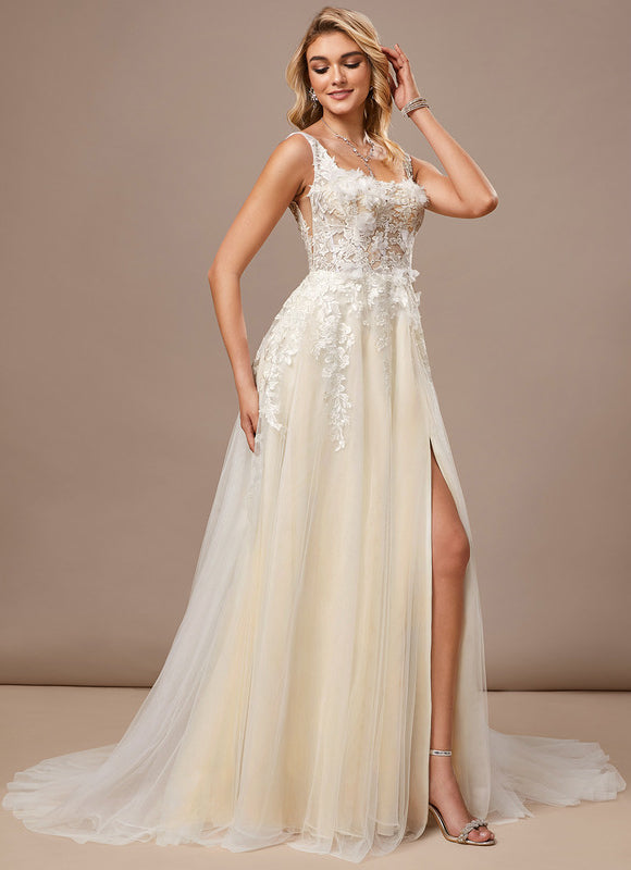 Robe Dentelle Tulle Floral - gallery 3