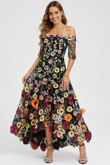 Robe Dentelle Bohème Éclatante