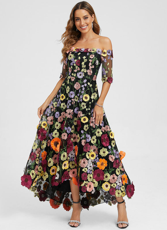Robe Dentelle Bohème Éclatante