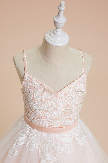 Robe Dentelle Tulle Vert Pâle - gallery 1