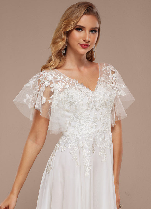 Robe Dentelle Aérienne Florale - gallery 4