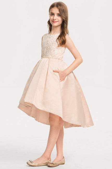 Robe Demoiselle D'Honneur Courte Dentelle - gallery 4