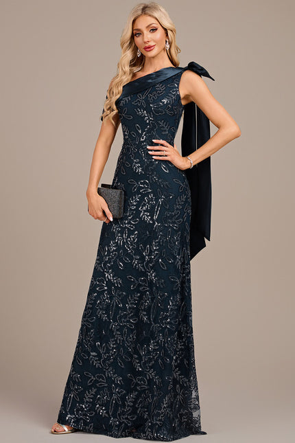 Robe Dentelle Satin Pailletée - gallery 3