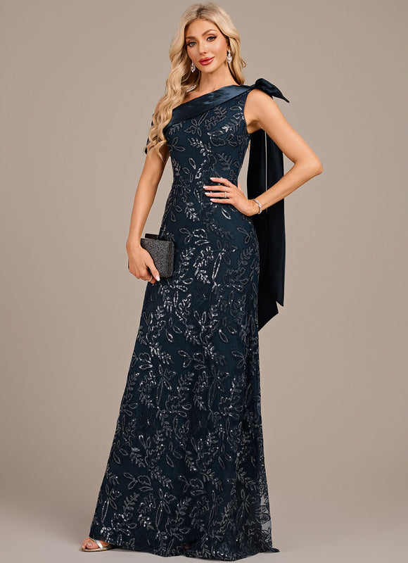 Robe Dentelle Satin Pailletée - gallery 3