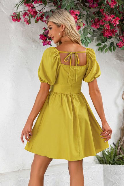 Robe En Dentelle Jaune - gallery 3