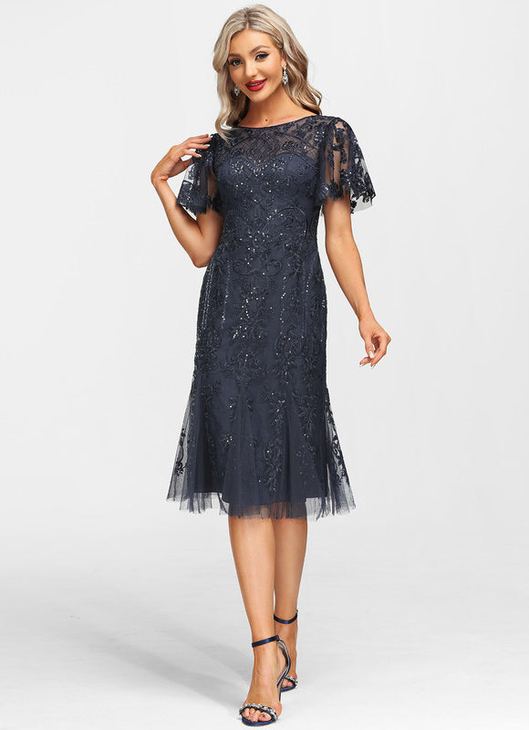 Robe Dentelle Élégance Scintillante - gallery 7