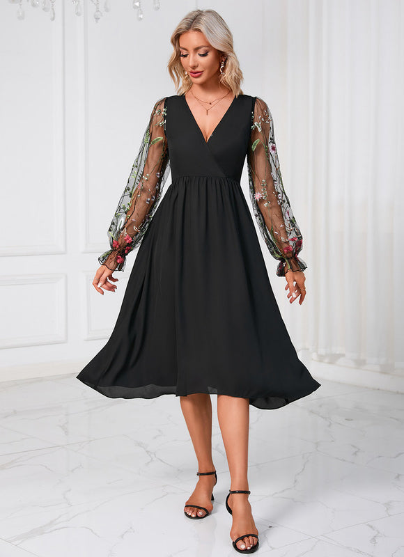 Robe Dentelle Vaporeuse Brodée