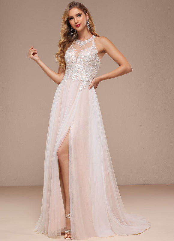 Robe Dentelle Tulle Brodée - gallery 6