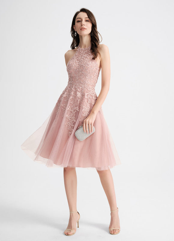 Robe Dentelle En Tulle Délicat - gallery 3