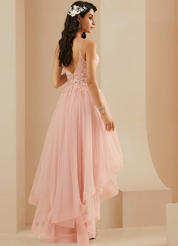 Robe Dentelle Rose Pastel - gallery 4