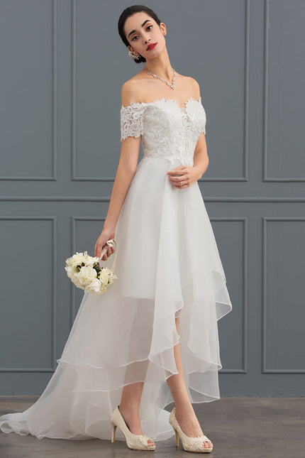 Robe Dentelle Organza Étoilée - gallery 2