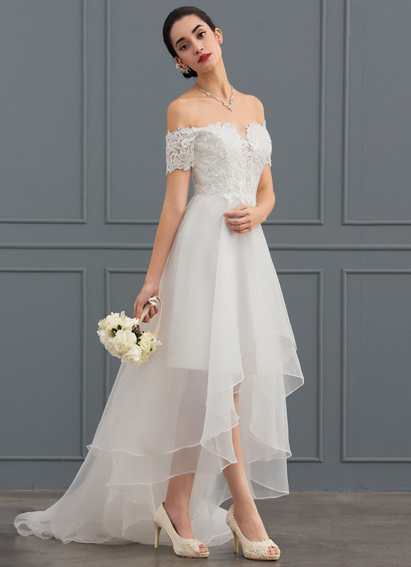 Robe Dentelle Organza Étoilée - gallery 2