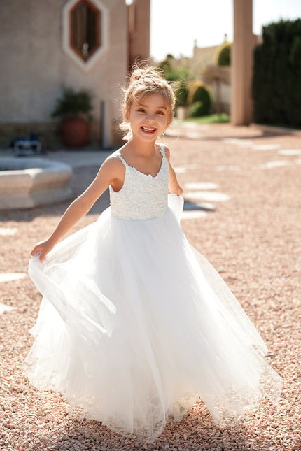 Robe Dentelle Nuptiale Blanche Tulle