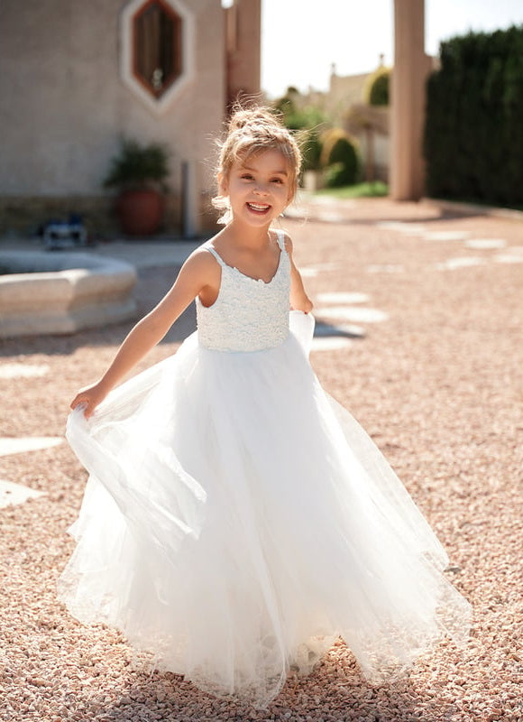Robe Dentelle Nuptiale Blanche Tulle