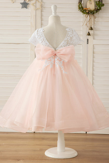 Robe Dentelle Rose Vaporeuse - gallery 8