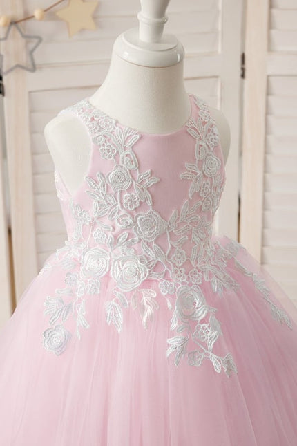 Robe Dentelle Asymétrique Fleurie - gallery 2
