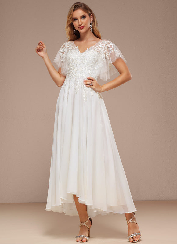 Robe Dentelle Aérienne Florale - gallery 2