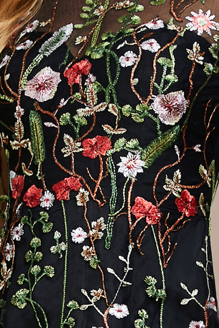 Robe Dentelle Florale Éthérée - gallery 1
