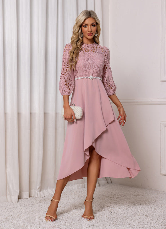 Robe Dentelle Asymétrique