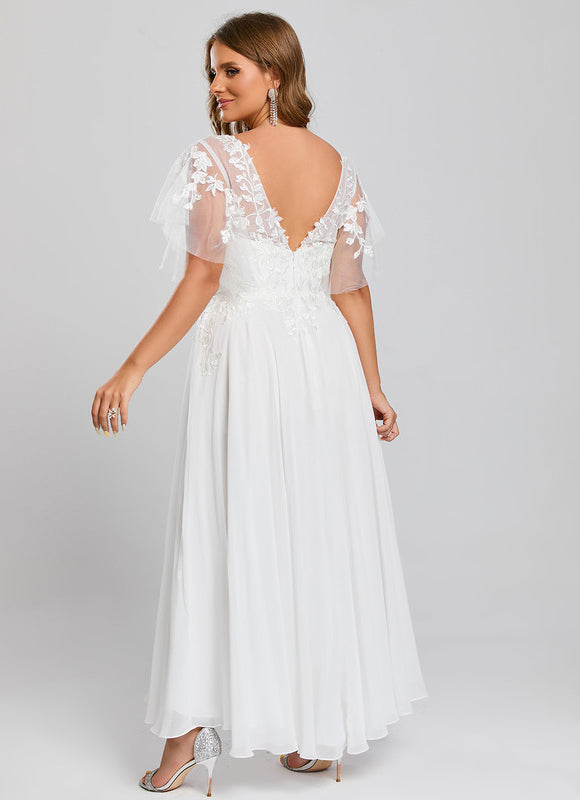 Robe Dentelle Aérienne Florale - gallery 8