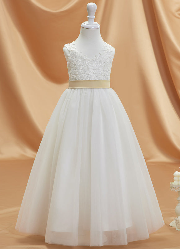 Robe Dentelle Tulle Ornée - gallery 8